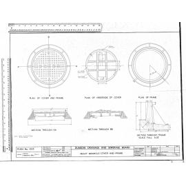 HEAVY MANHOLE COVER AND FRAME