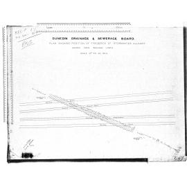 PLAN SHOWING POSITION OF FREDERICK ST STORMWATER CULVERT UNDER NEW RAILWAY LIES