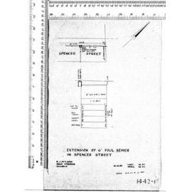 EXTENSION OF 6" FOUL SEWER IN SPENCER STREET
