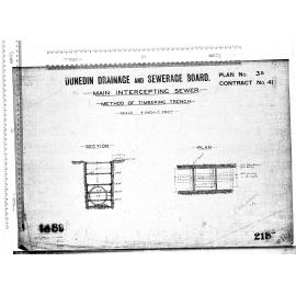 MAIN INTERCEPTING SEWER - METHOD OF TIMBERING TRENCH