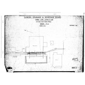 TAINUI LOW LEVELS S.W. 3'0" DIA. CAST IRON PIPES UNDER P.S. 