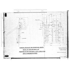 DETAIL OF NON-RETURN FLAP. PUMPING PLANT FOR TAINUI LOW LEVELS S.W.