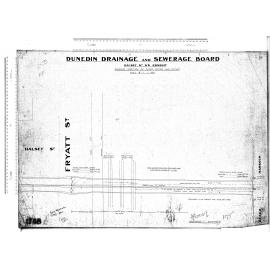 HALSEY ST S.W. CONDUIT  SHOWING POSITION OF FLOOD GATES AND OUTLET