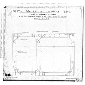 HANOVER ST STORMWATER CONDUIT SECTION UNDER O.H.B. SHEDS FROM WHARF TO RAILWAY SECTION FOR 96 FEET