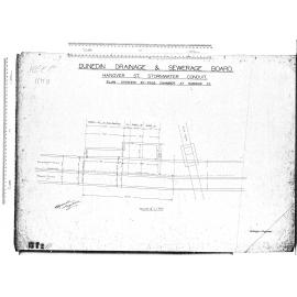HANOVER ST STORMWATER CONDUIT PLAN SHOWING BY-PASS CHAMBER AT HARROW ST