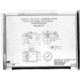 NEW No.5 FOUL SEWAGE PUMP - R.V. DETAILS 21" REFLUX VALVE