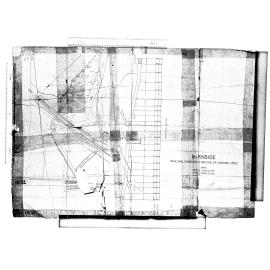 BURNSIDE PLAN AND LONGITUDINAL SECTION OF CONCORD CREEK