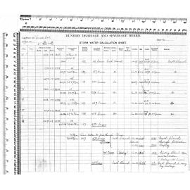 STORM WATER CALCULATION SHEET