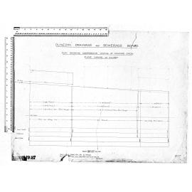 PLAN SHOWING COMPARATIVE LEVELS OF CONCORD CREEK FLUME CHANNEL AND CULVERT