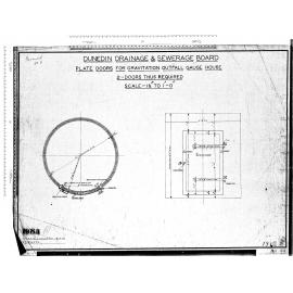 PLATE DOORS FOR GRAVITATION OUTFALL GAUGE HOUSE  2- DOORS THUS REQUIRED