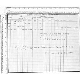 STORM WATER CALCULATION SHEET