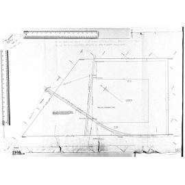 PLAN SHOWING POSITION OF MAIN INTERCEPTING SEWER AND OLD WILKIE ROAD STORMWATER SEWER IN P & T DEPT PROPERTY