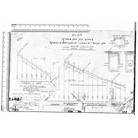 PLAN OF 12,9,& 6 INCH PIPE SEWER  CARGILL ST, SCOTLAND ST, LONDON ST. HERIOT ROW. 