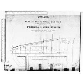 PLAN & LOGITUDINAL SECTION OF 9" PIPE SEWER IN PORTIONS OF FERNHILL & LEES STREETS
