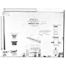 PLAN & LOGITUDINAL SECTION OF 9" PIPE DRAIN IN TITAN ST.