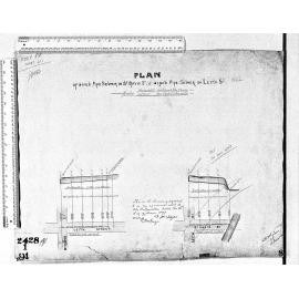 PLAN OF SIX INCH PIPE SEWER IN ST DAVID ST & 6" PIPE SEWER IN LEITH ST.