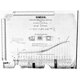 PLAN AND LONGITUDINAL SECTION OF 9" & 12" PIPE SEWER IN CLYDE STREET
