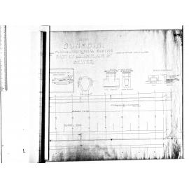 PLAN AND LONGITUDINAL SECTION PART OF CUMBERLAND ST. SEWER