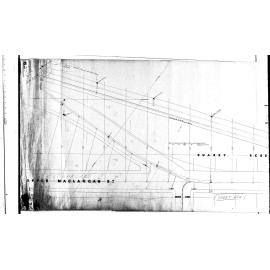 PLAN AND LONGITUDINAL SECTION MACLAGAN ST SEWER
