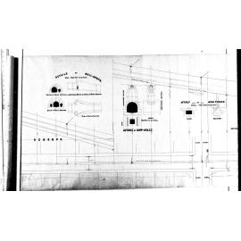 PLAN AND LONGITUDINAL SECTION MACLAGAN ST SEWER