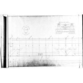 PLAN AND LONGITUDINAL SECTION GEORGE STREET SEWER