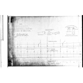 PLAN AND LONGITUDINAL SECTION  GEORGE ST SEWER