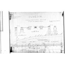 PLAN AND LONGITUDINAL SECTION  OF PART OF GEORGE ST SEWER