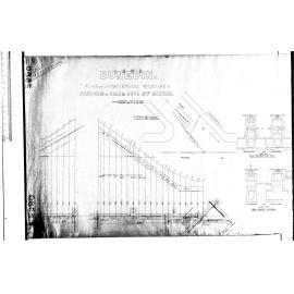 PLAN AND LONGITUDINAL SECTION OF PORTIONS OF HIGH & HOPE STS. SEWERS