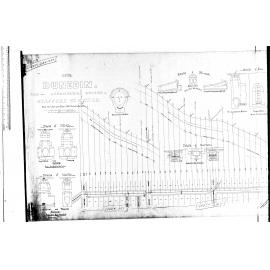 PLAN AND LONGITUDINAL SECTION OF STAFFORD ST SEWER