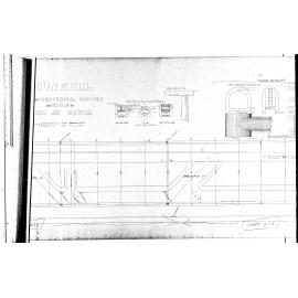 PLAN AND LONGITUDINAL SECTION AND DETAILS OF HIGH ST SEWER