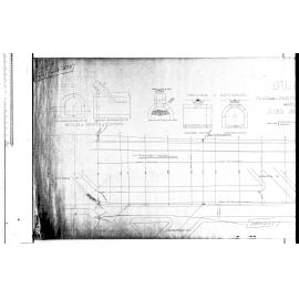 PLAN AND LONGITUDINAL SECTION AND DETAILS OF HIGH ST SEWER