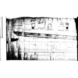 PLAN LONGITUDINAL AND TRAVERSE SECTIONS OF UNION ST SEWER