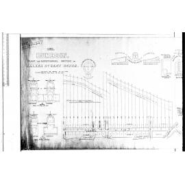 PLAN AND LONGITUDINAL SECTION OF WALKER STREET SEWER
