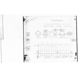 PLAN AND LONGITUDINAL SECTION CRAWFORD STREET SEWER