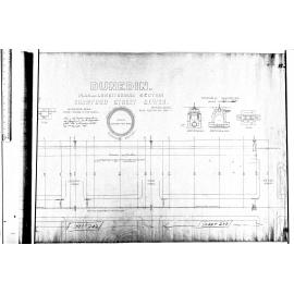 PLAN AND LONGITUDINAL SECTION CRAWFORD STREET SEWER