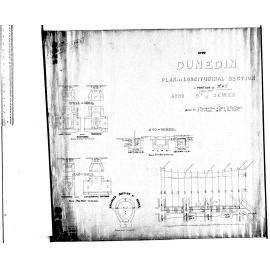 PLAN AND LONGITUDINAL SECTION BOND ST SEWER
