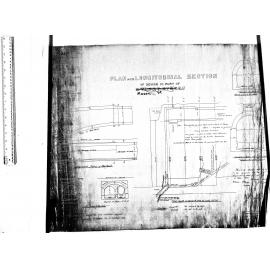 PLAN AND LONGITUDINAL SECTION OF SEWER IN PART OF MASON STREET