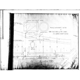 PLAN AND LONGITUDINAL SECTION OF YORK PLACE BRICK & PIPE SEWER