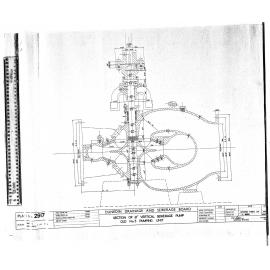 SECTION OF 21" VERTICAL SEWERAGE PUMP OLD No.5 PUMPING UNIT