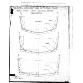 OPOHO CHANNEL CROSS SECTIONS SHOWING REINFORCMENT