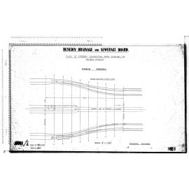 PLAN OF FOREBAY CONNECTING OPEN CHANNEL TO DOUBLE CONDUIT