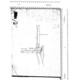 PLAN OF FOREBAY CONNECTING OPEN CHANNEL TO DOUBLE CONDUIT