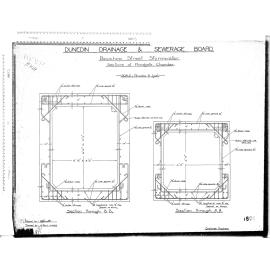 BAUCHOP ST STORMWATER – SECTIONS AT FLOODGATE CHAMBER