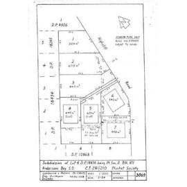 SUBDIVISION OF LOT 4 D.P. 18434 BEING PT. SEC. 2. BLK. VII ANDERSONS BAY S.D. C.T. 281/210 PLUNKET SOCIETY