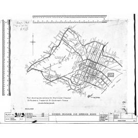 PLAN SHOWING NEW SCHEME FOR STORMWATER DISPOSAL ST ANDREW & FREDERICK ST CATCHMENT AREAS