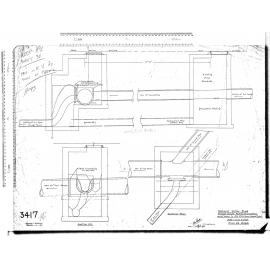 KAIKORAI VALLEY ROAD – PROPOSED SPECIAL MANHOLE TO CONNECT UP – NEW SEWER TO OLD 9'' C.I. SEWER THROUGH TUNNEL.