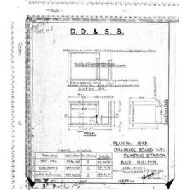 D.D & S.B. - DRAINAGE BOARD YARD. PUMPING STATION. RAID SHELTER.