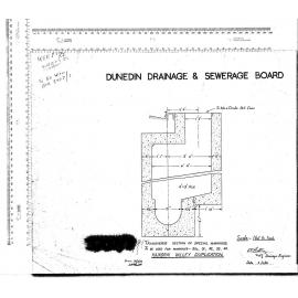 TRANSVERSE SECTION OF SPECIAL MANHOLES TO BE USED FOR MANHOLES 30A,31,32,33,42
