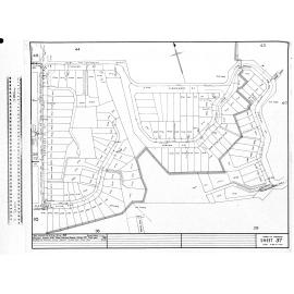 AREA SUPPLIED FROM E. ST. RES, MH RES: 5/7 - BURST MAINS