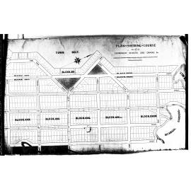 PLAN SHEWING COURSE  -  PERMANENT SEWERS AND DRAINS 